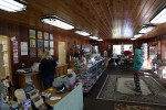 This is the interior of Sweetbriar. It has cases with the candy and there are also gifts. The fudge is made by the owners.