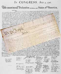 Declaration of Independence and US Constitution