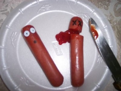 Don't worry, it's only ketchup