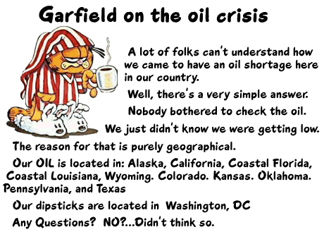 Garfield on the oil crisis