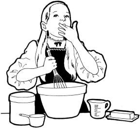 Making cake