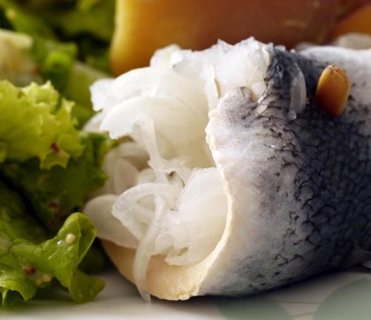 Pickled fish and rollmops