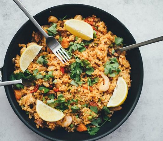 Spider rice casserole