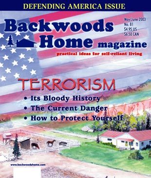 Issue #81 of Backwoods Home Magazine. May/June, 2003