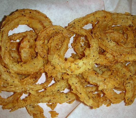 Crispy onion rings