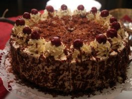 Cherries and Chocolate Cake