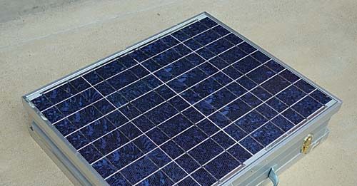 Solar suitcase