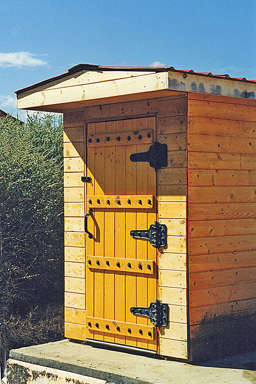 entrance to root cellar