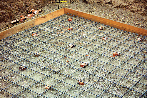 floor grid for the root cellar