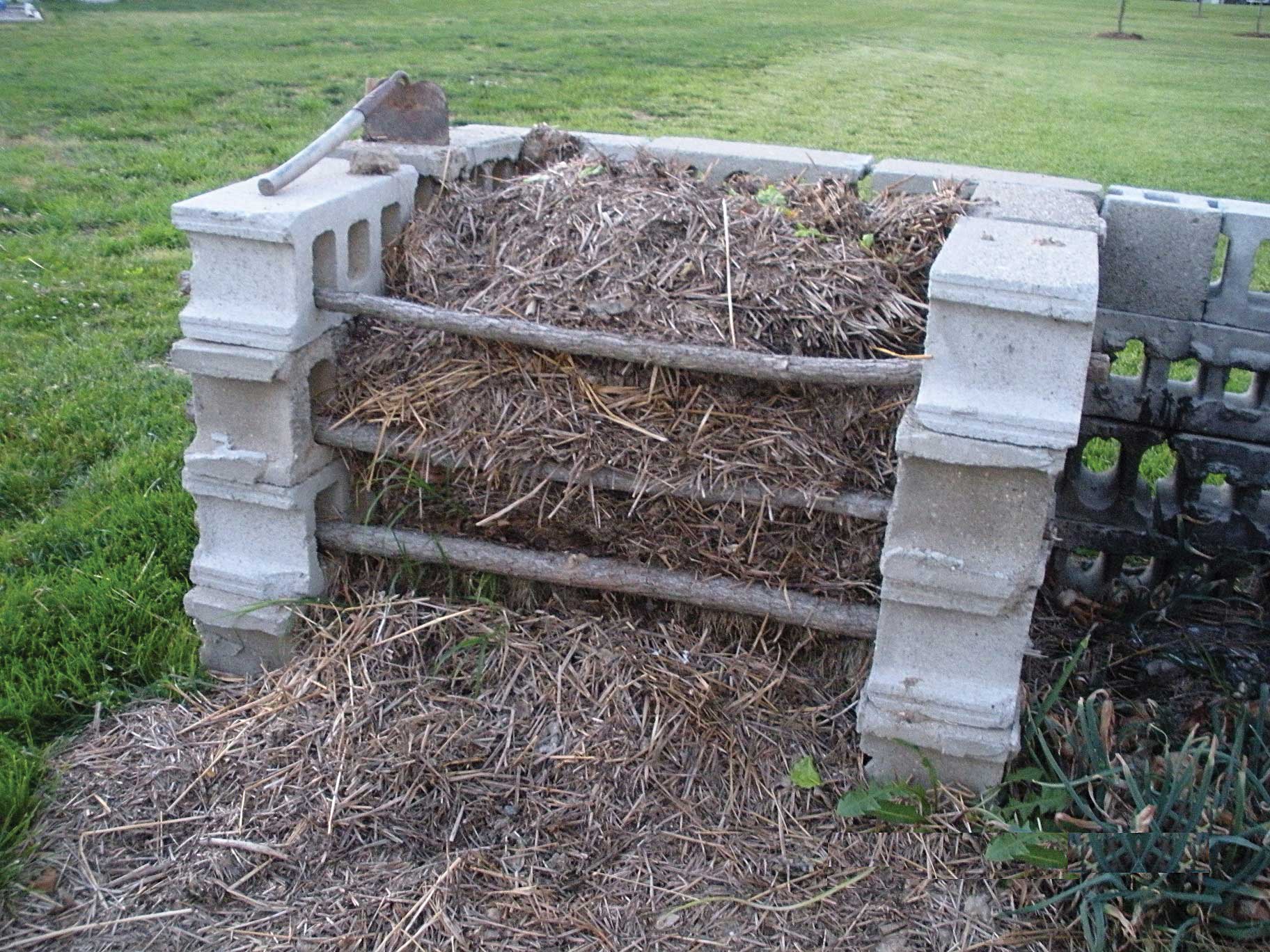 concrete block composter