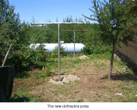 clothesline pole