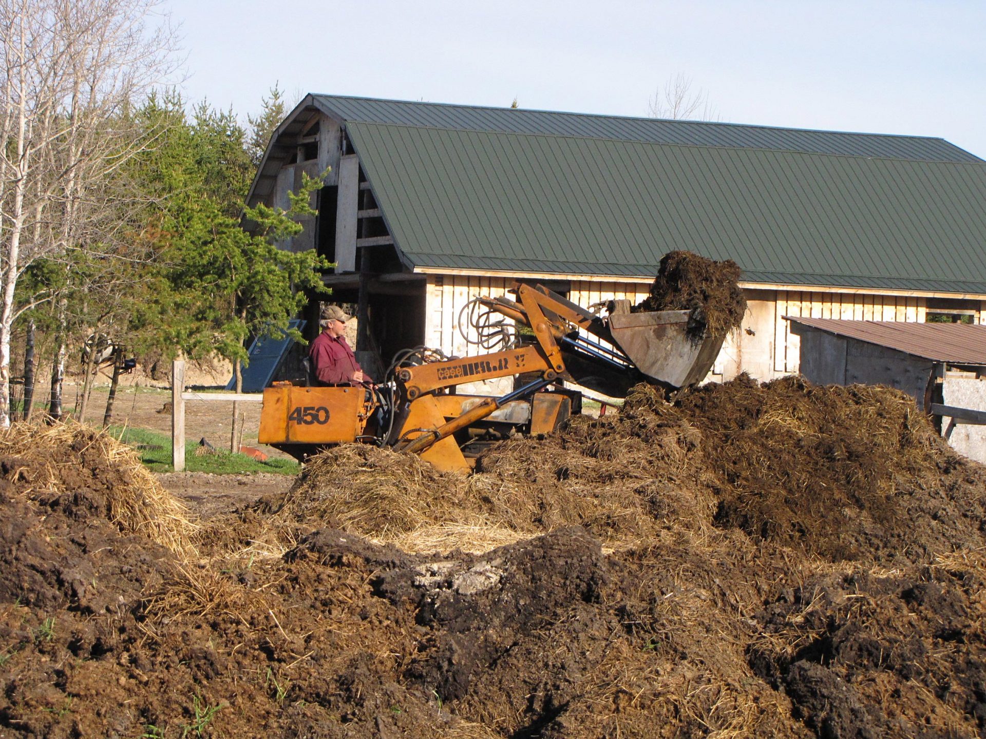 Loading Manure We’re making progress