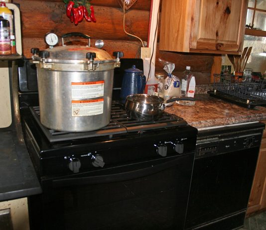 I canned on my new stove for the first time