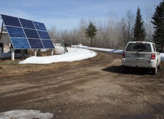 Finally, our snow is going, going … but still here