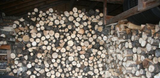 The woodshed’s about full, as are our two other smaller woodsheds