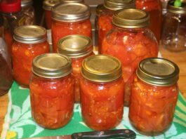 I’m spending these rainy, cloudy days inside, canning, canning, canning