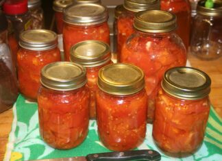 I’m spending these rainy, cloudy days inside, canning, canning, canning