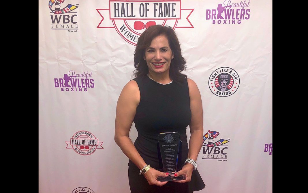 Graciela Casillas with Trophy
