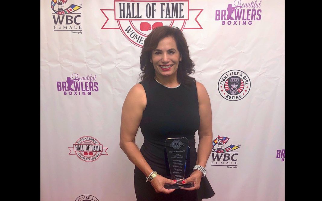 Graciela Casillas with Trophy