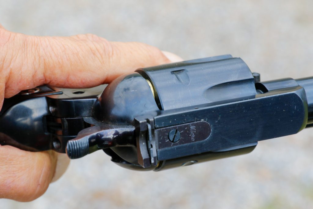 Simply glancing down from above can reveal cartridge presence.
