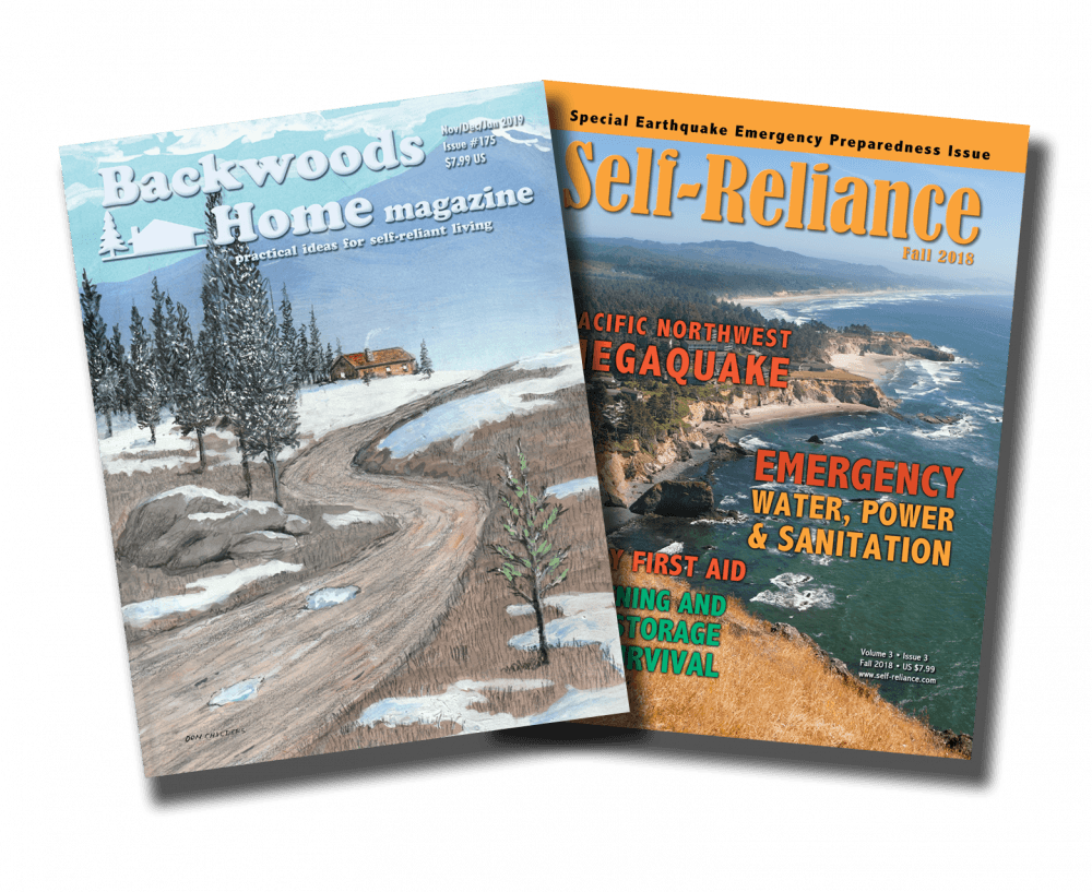 SelfReliance & Backwoods Home Magazine One or Two Years Subscription
