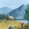 Art Print: Lakeside Squirrel Whisperer - 11x14 in