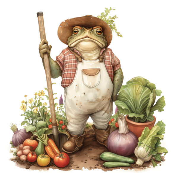Art Print: Proud Toad Farmer - 12x12 in